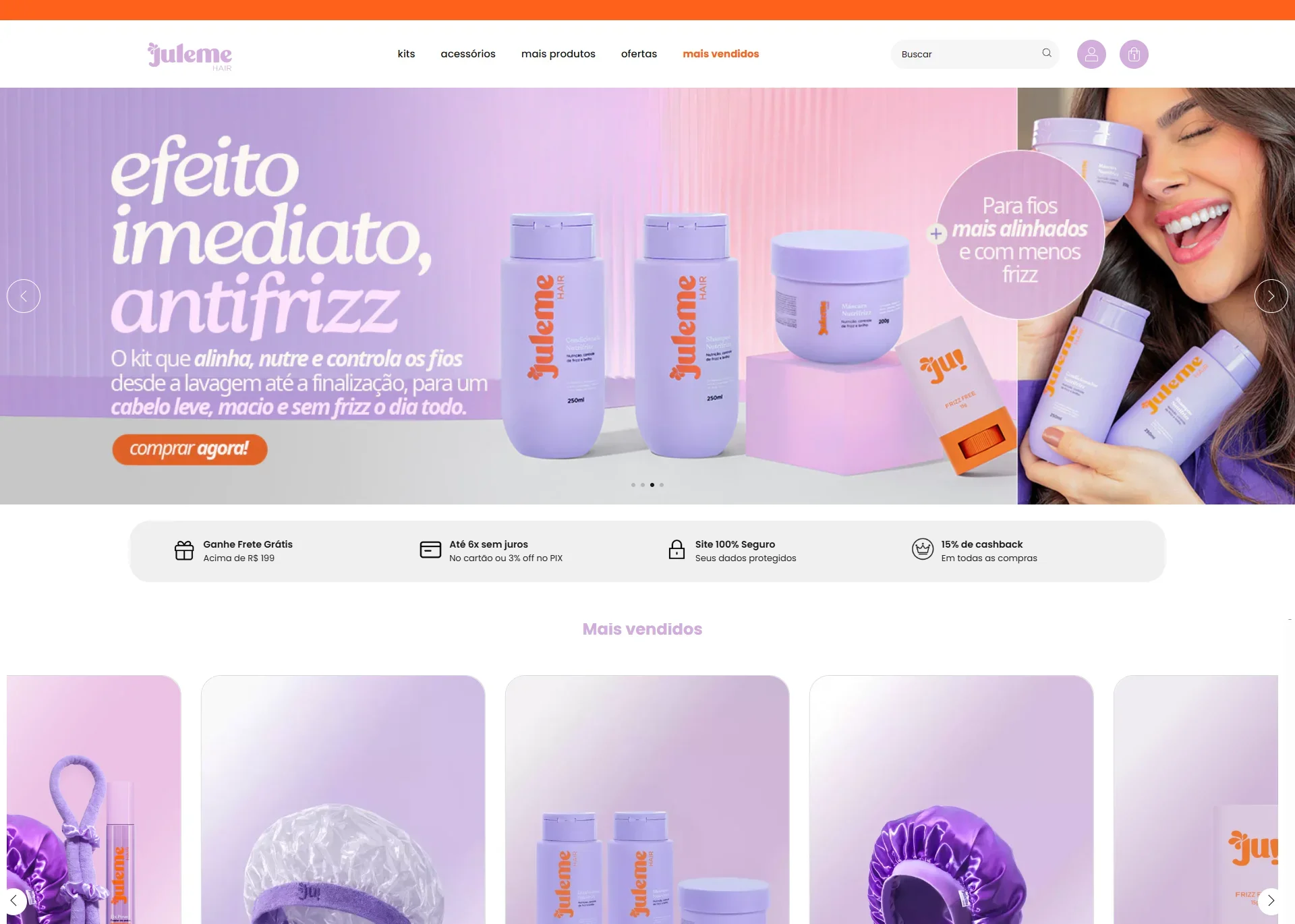 Loja Nuvemshop personalizada e profissional desenvolvida pela BM Web Marketing